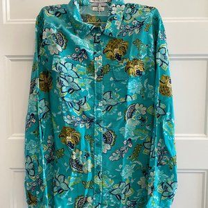 Camisa VanHeusen Floral Azul